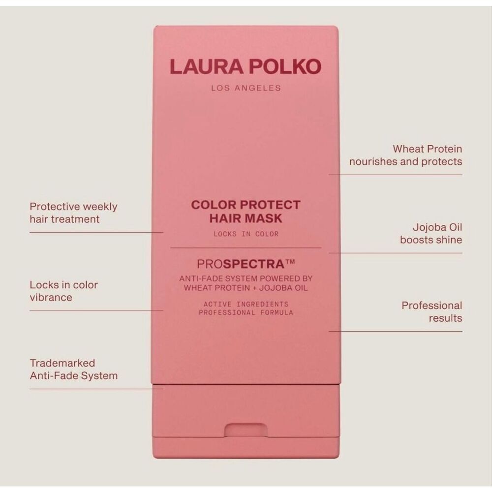LAURA POLKO - NWT Color Protect Hair Mask (Color Treated Hair), 7.6 fl. oz. - Picture 2 of 10